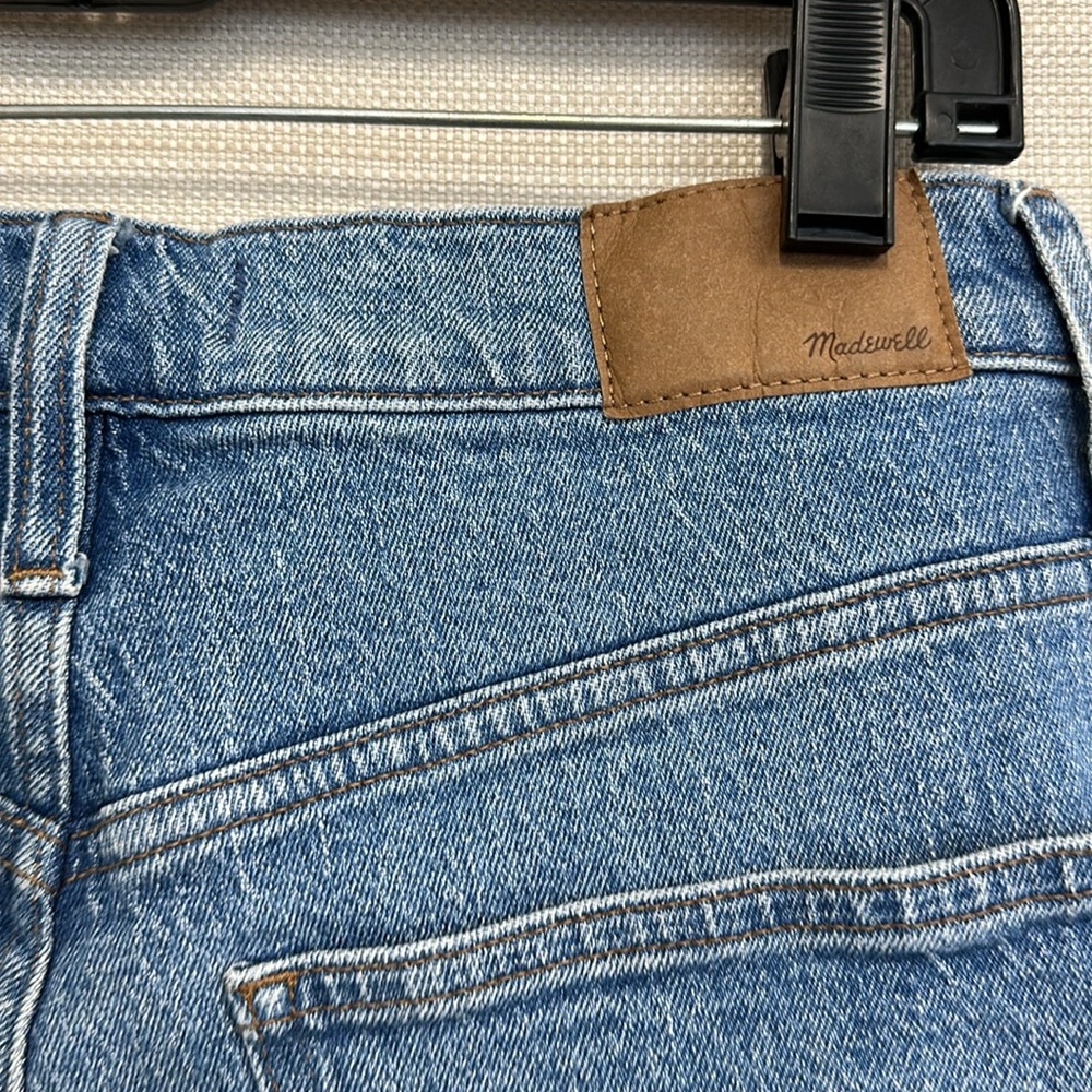 Perfect Vintage Jean Madewell Blue Straight Leg Jeans High-Waisted - Picture 5 of 7